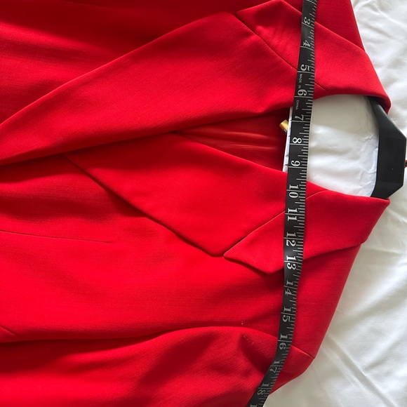 Authentic Vintage Escada by Margaretha Ley Bold Red Wool Blazer/Gold Buttons - Picture 11 of 11